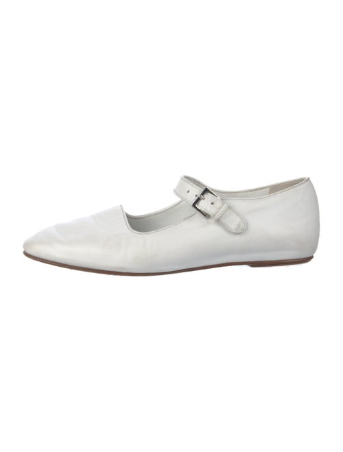 The Row Ava Leather Mary Jane Flats