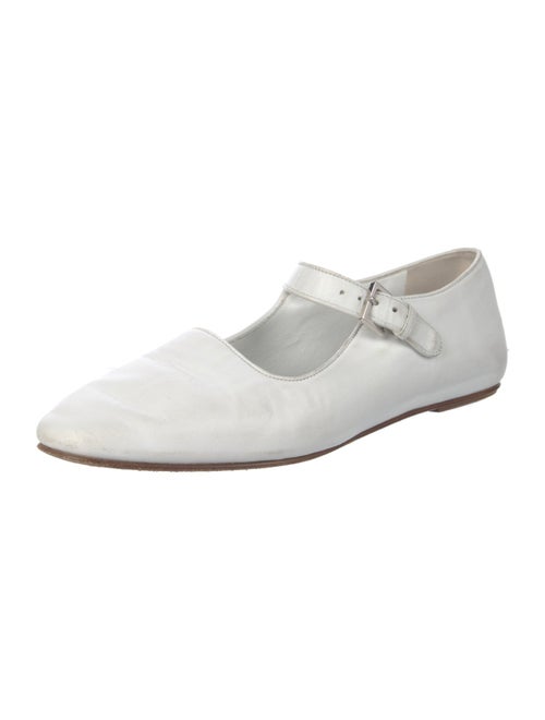 The Row Ava Leather Mary Jane Flats