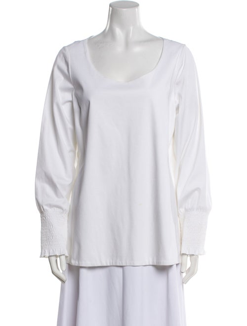 The Row Scoop Neck Long Sleeve Tunic