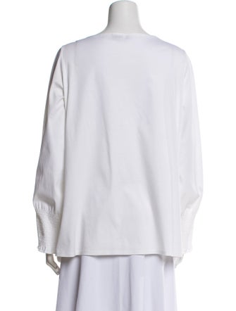 The Row Scoop Neck Long Sleeve Tunic