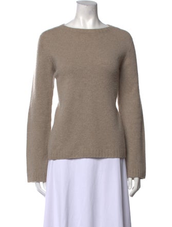 The Row Merino Wool Bateau Neckline Sweater