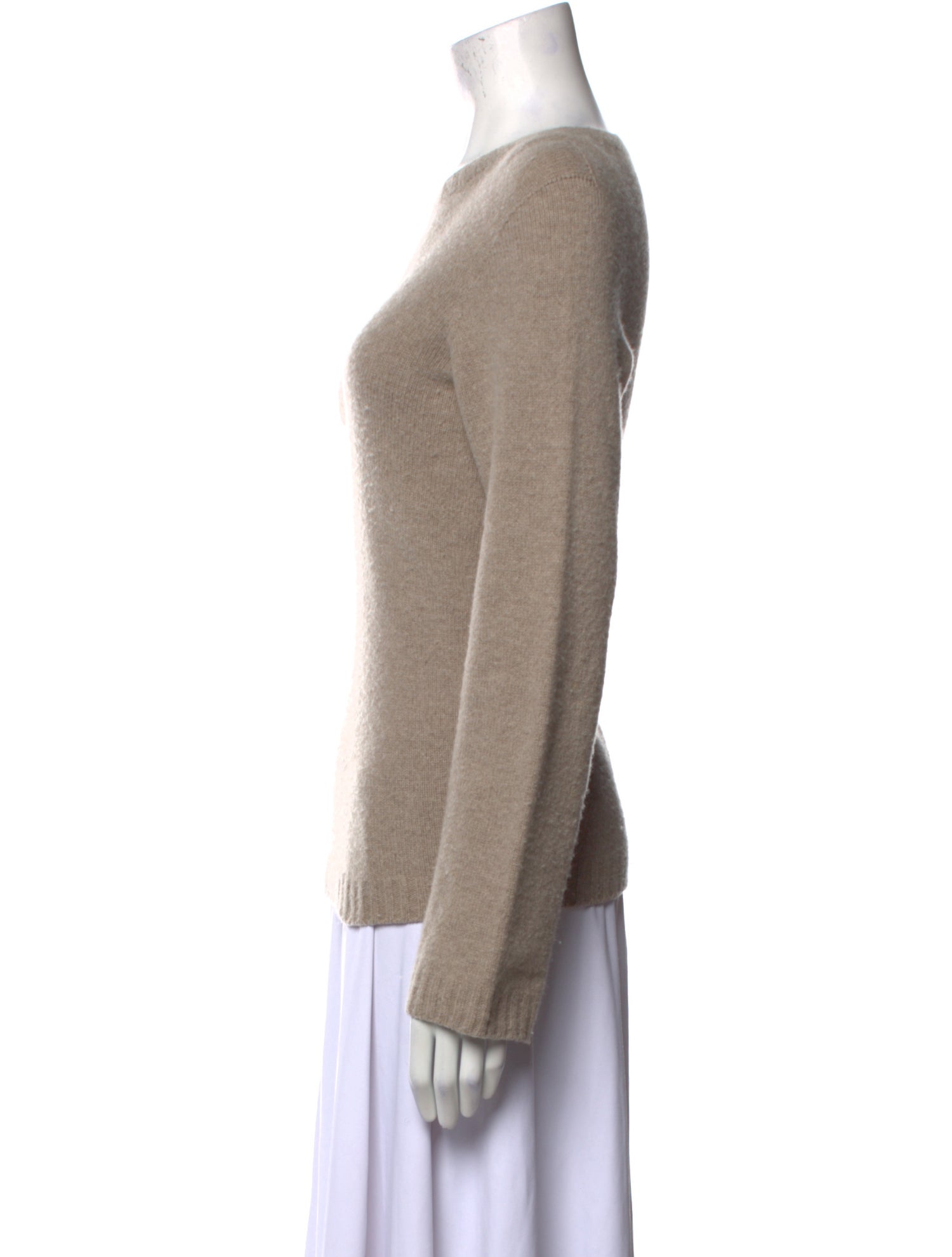 The Row Merino Wool Bateau Neckline Sweater