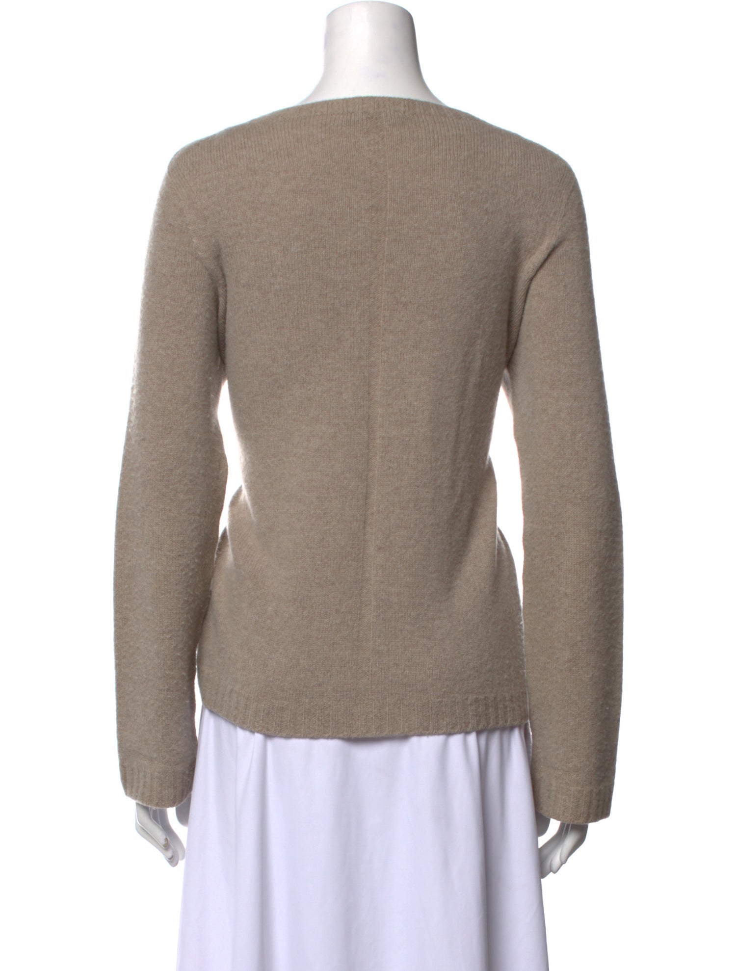 The Row Merino Wool Bateau Neckline Sweater