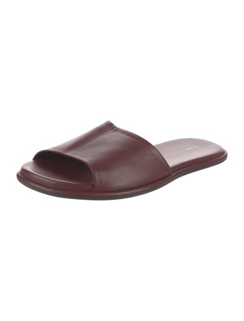 The Row Leather Slides