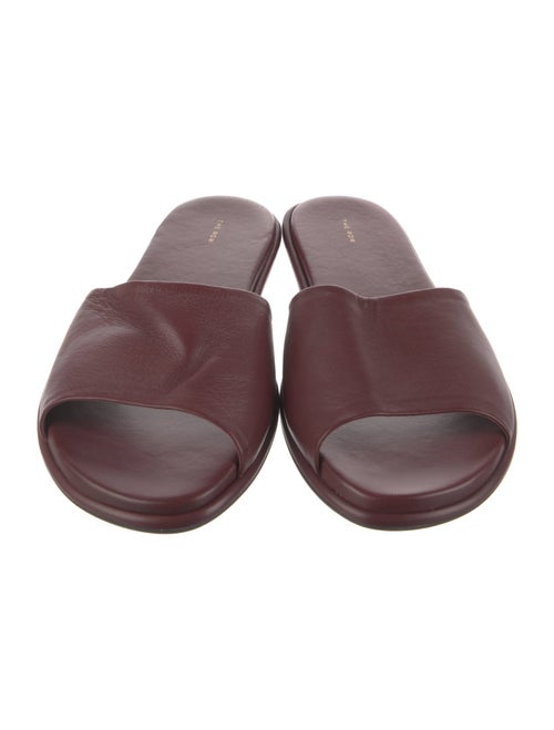The Row Leather Slides