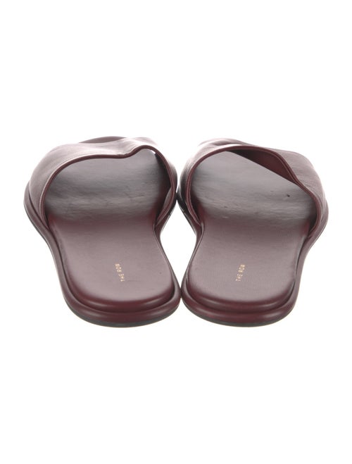 The Row Leather Slides