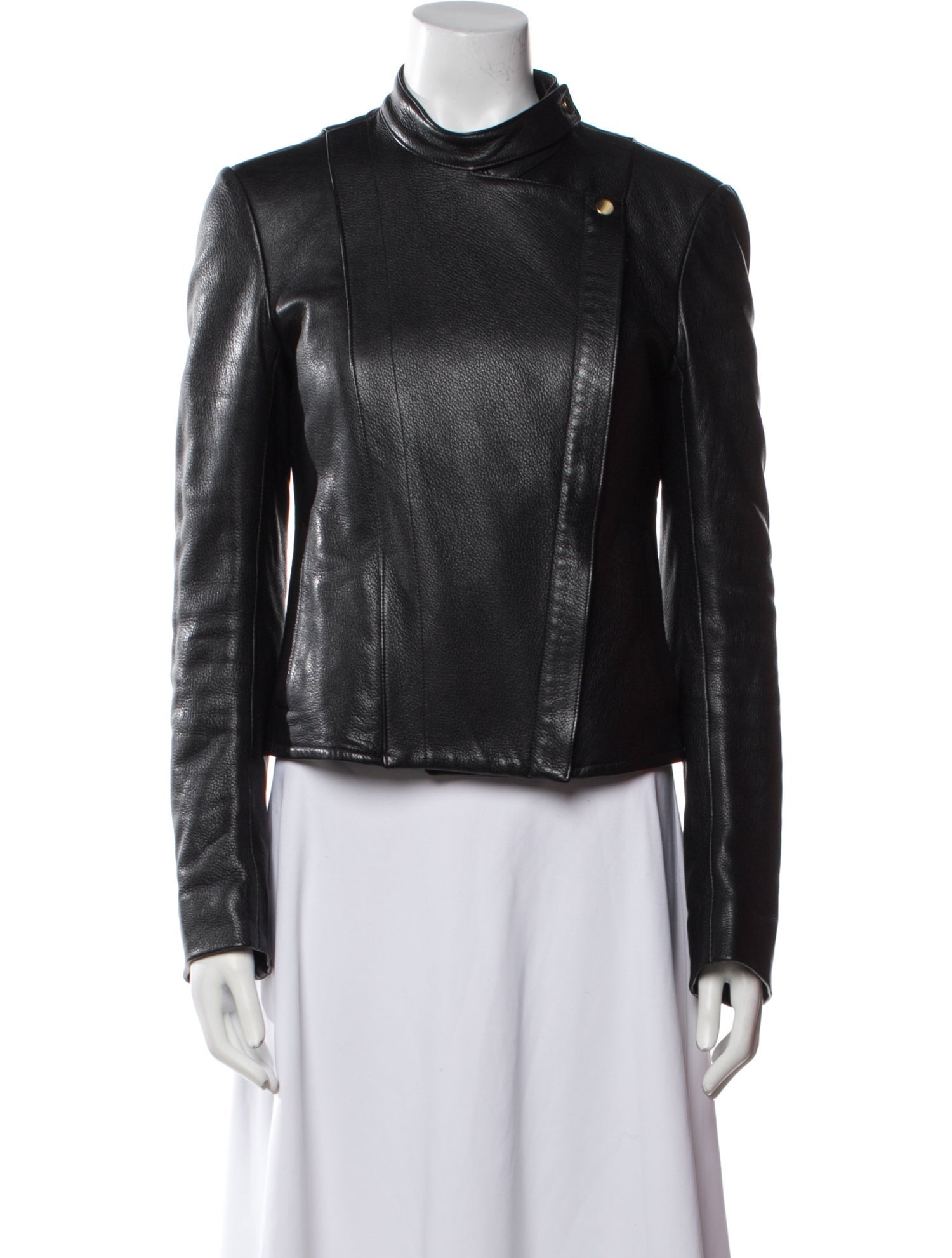 The Row Leather Fur Jacket