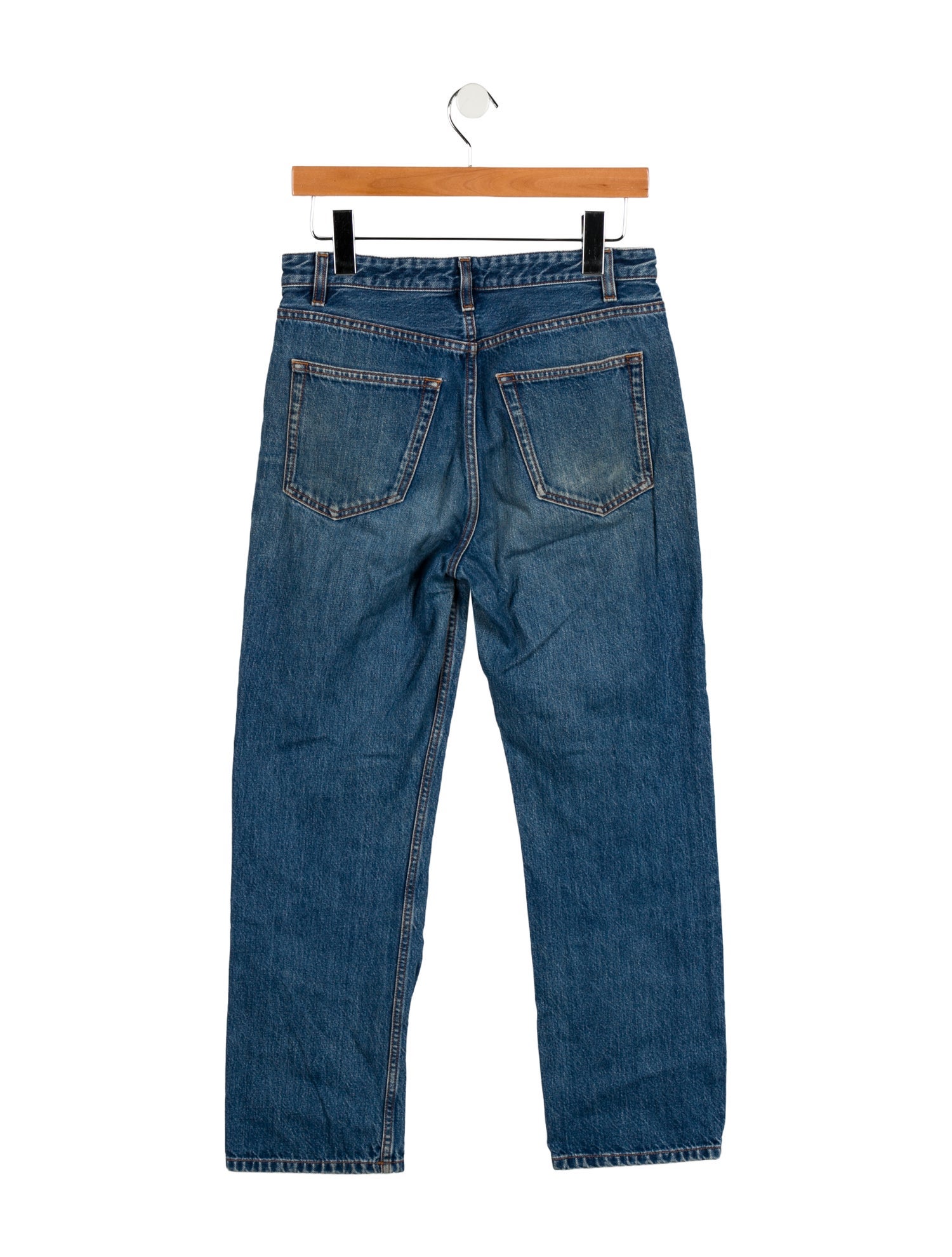 The Row Mid-Rise Straight Leg Jeans
