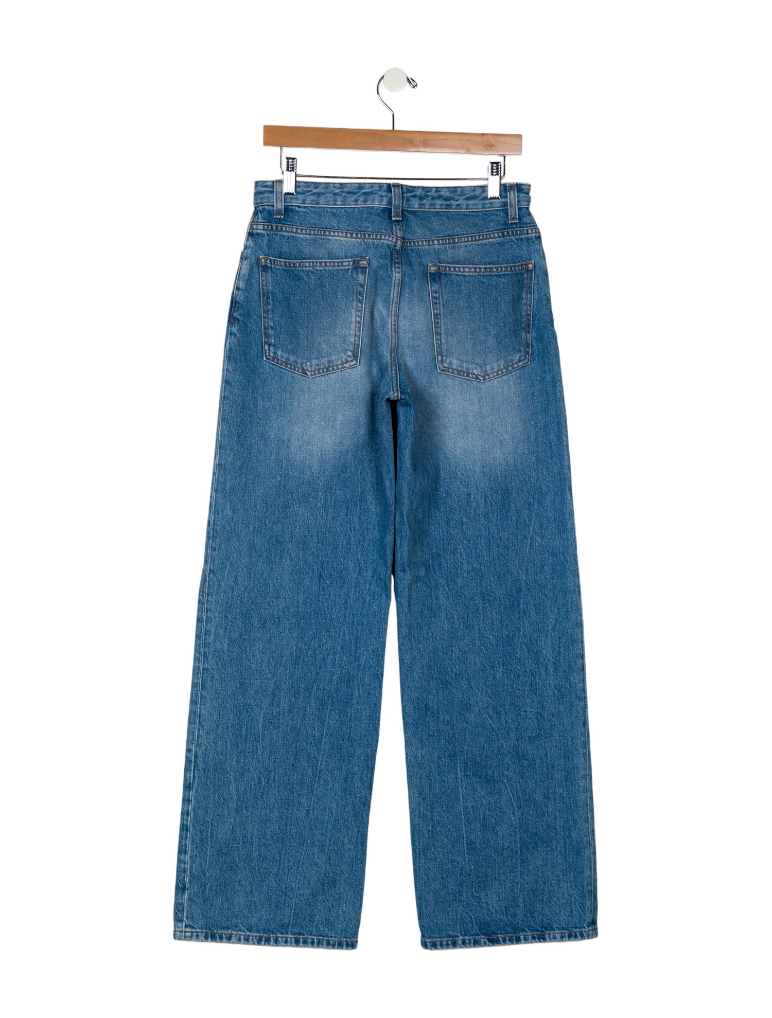 The Row Mid-Rise Wide Leg Jeans