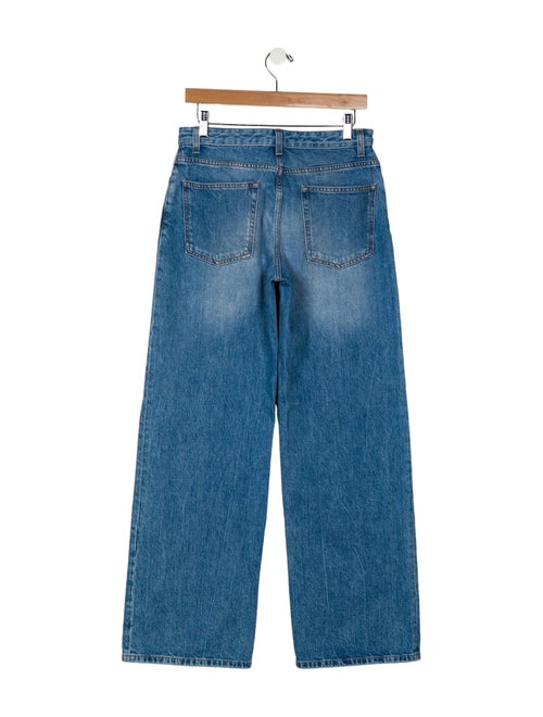 The Row Mid-Rise Wide Leg Jeans
