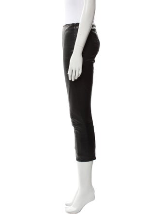 The Row Lambskin Straight Leg Pants