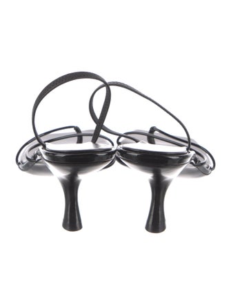 The Row Rai Patent Leather Slingback Sandals