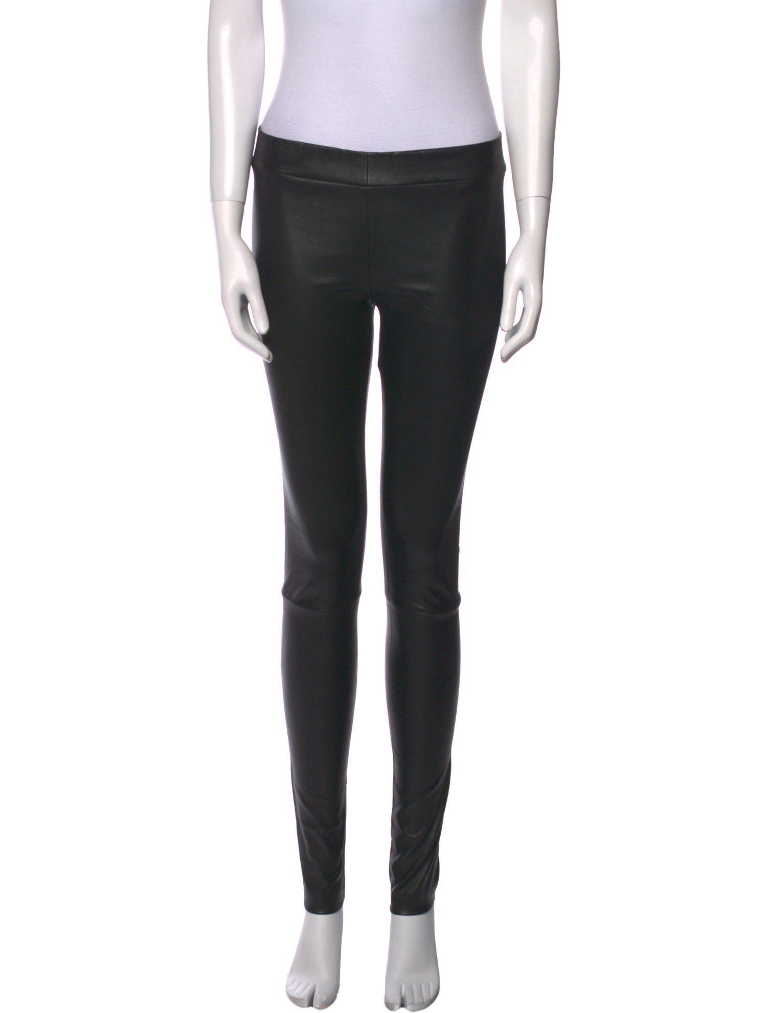 The Row Leather Skinny Leg Pants