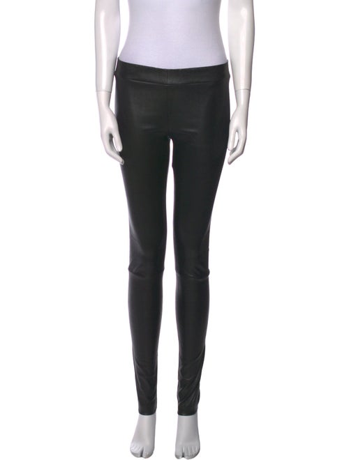 The Row Leather Skinny Leg Pants