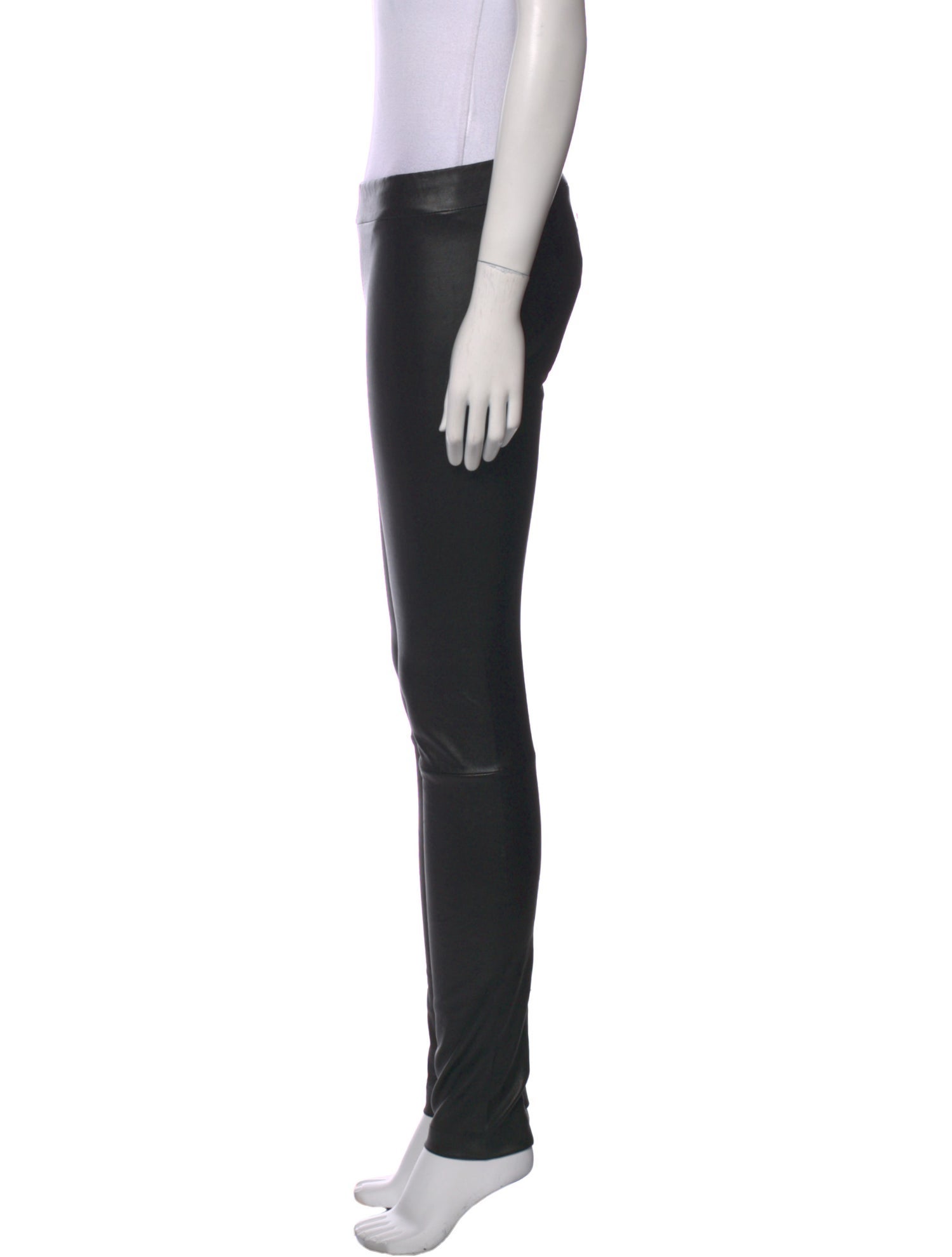 The Row Leather Skinny Leg Pants