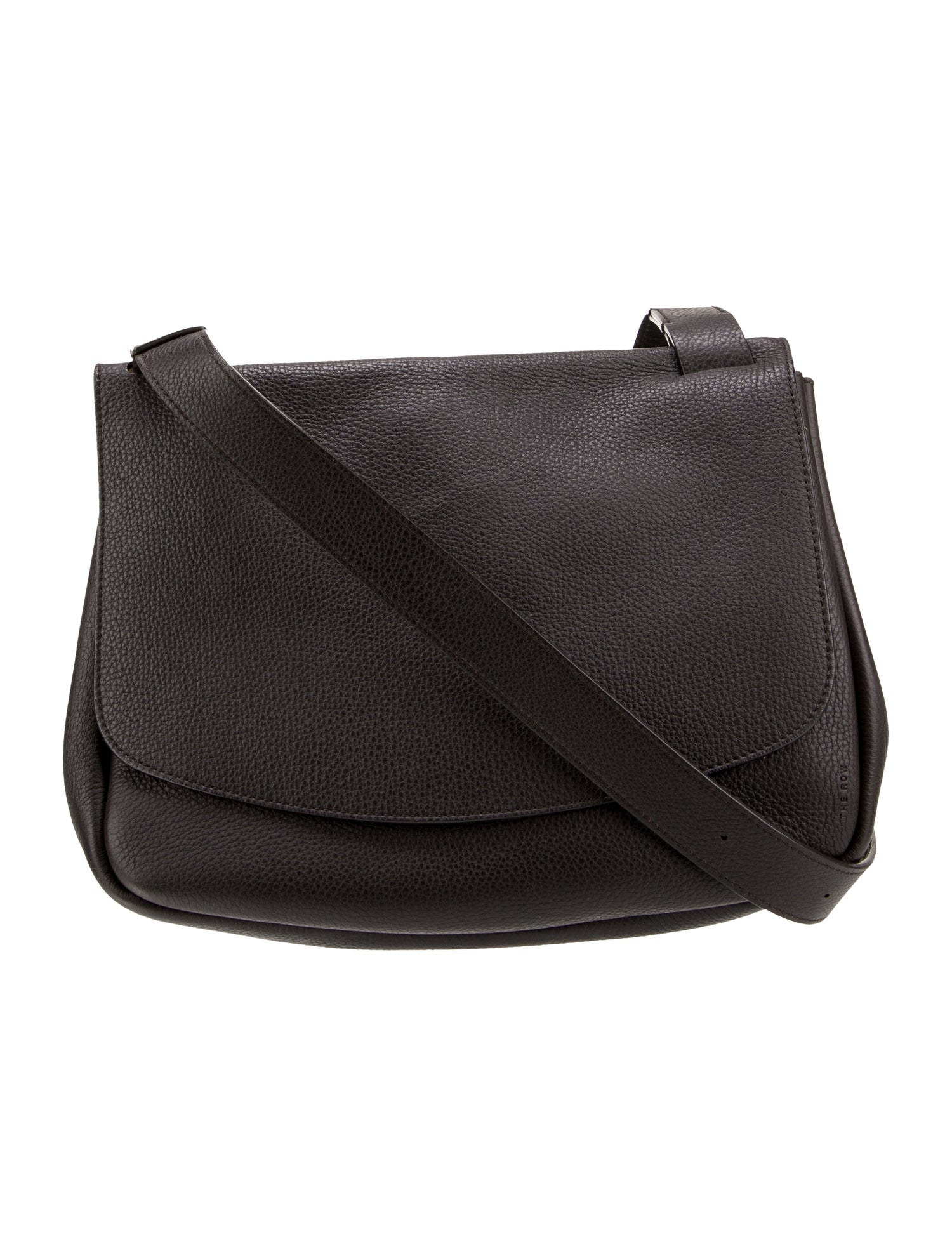 The Row Leather Messenger Bag