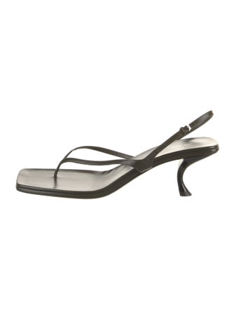 The Row Constance Leather Slingback Sandals