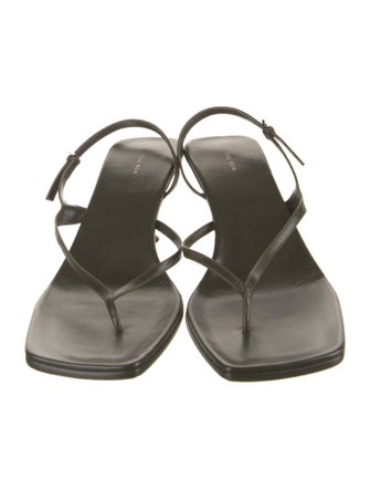 The Row Constance Leather Slingback Sandals