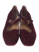 The Row Ava Velvet Mary Jane Flats