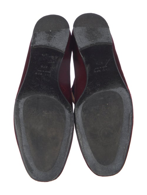 The Row Ava Velvet Mary Jane Flats