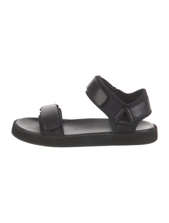 The Row Hook and Loop Leather Sandals