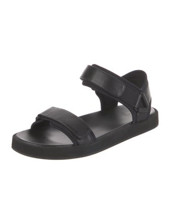The Row Hook and Loop Leather Sandals