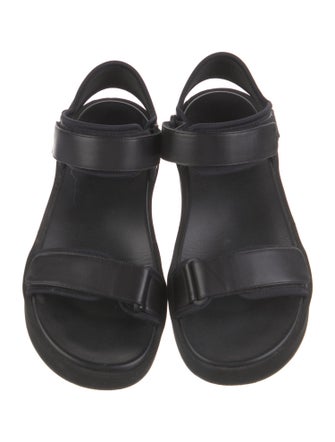 The Row Hook and Loop Leather Sandals