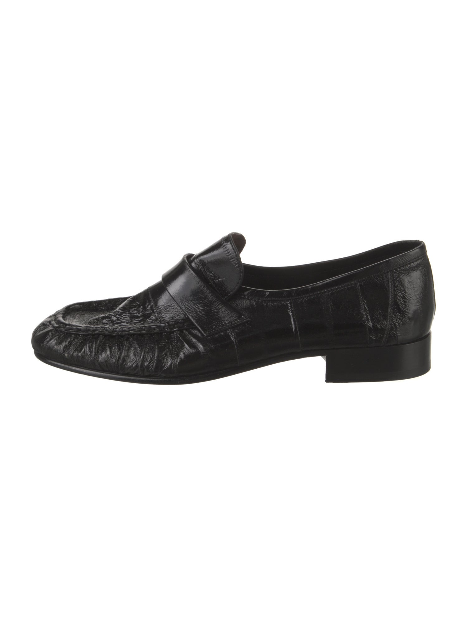 The Row Soft Eel Skin Loafers