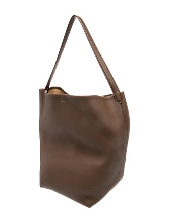 The Row Leather N/S Park Tote Large