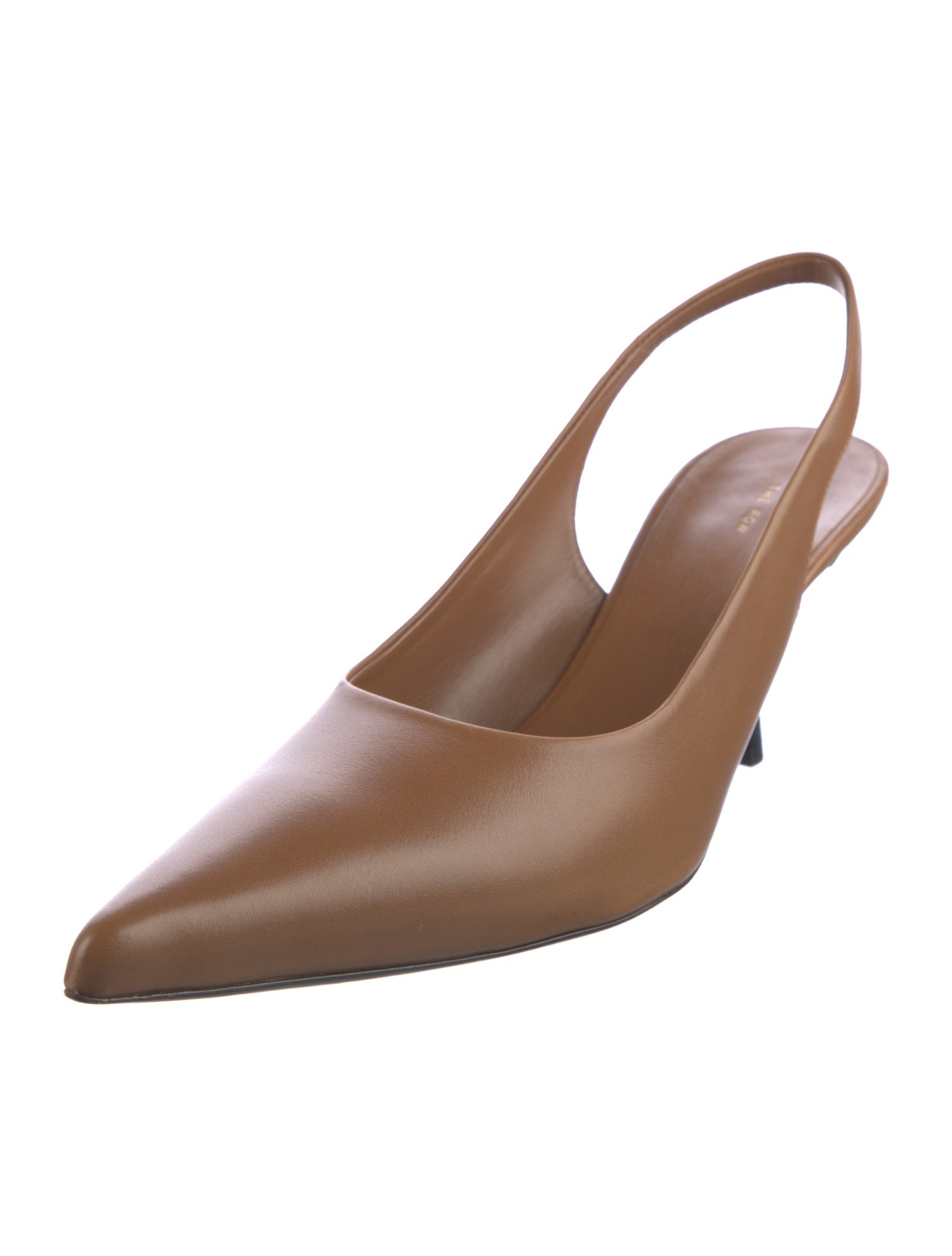 The Row Bourgeoise Leather Slingback Pumps
