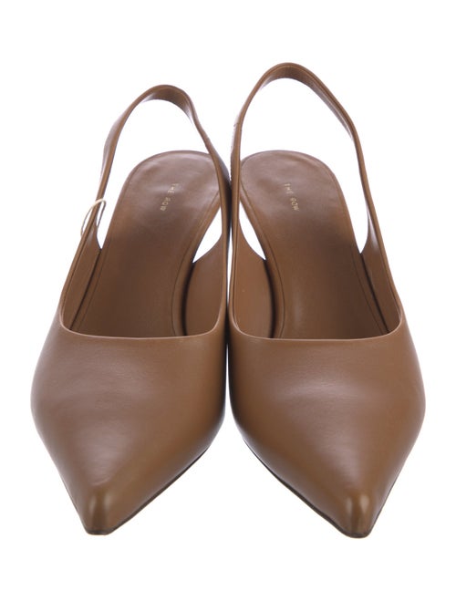 The Row Bourgeoise Leather Slingback Pumps