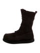 The Row Suede Combat Boots
