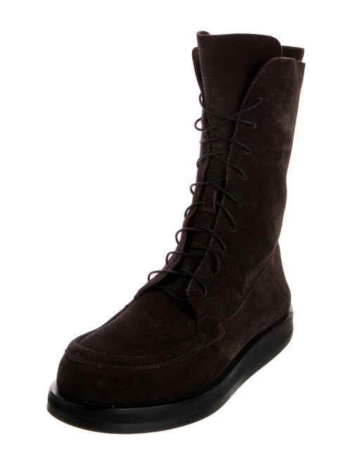 The Row Suede Combat Boots