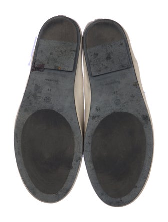 The Row Leather Mary Jane Flats