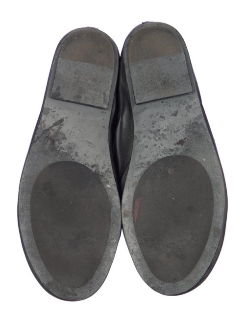 The Row Leather Mary Jane Flats