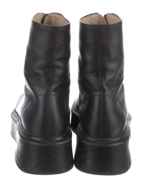 The Row Leather Combat Boots