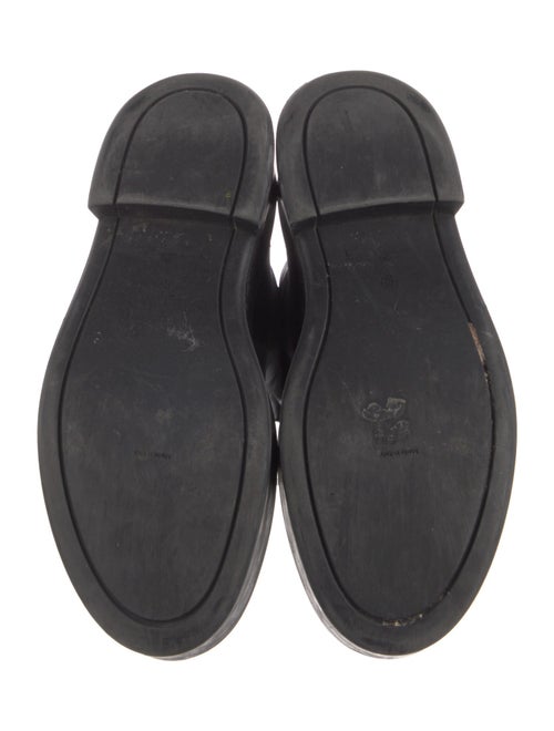 The Row Leather Combat Boots