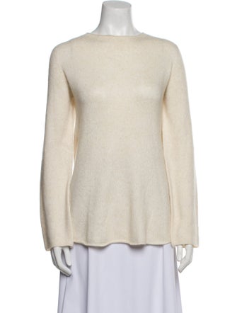The Row Cashmere Bateau Neckline Sweater