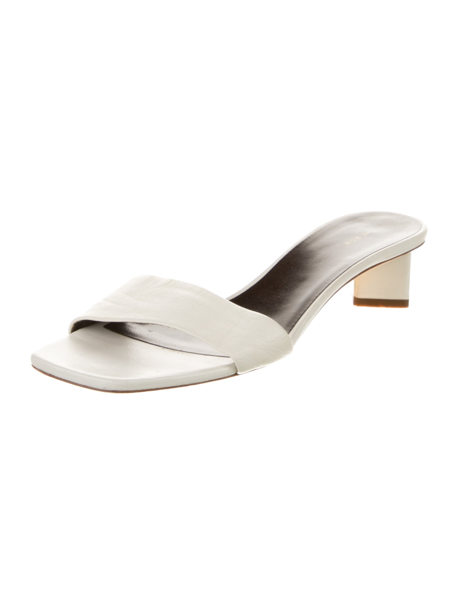 The Row Leather Slides