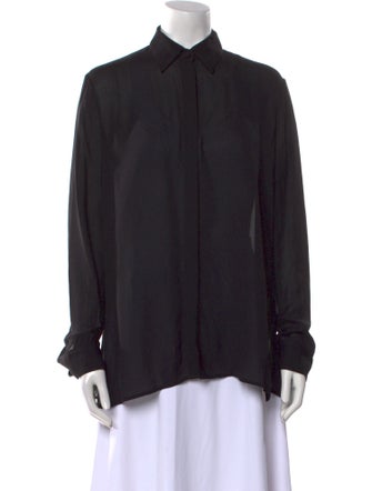 The Row Long Sleeve Button-Up Top