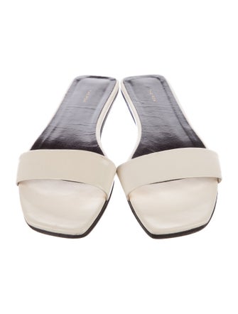 The Row Leather Slides