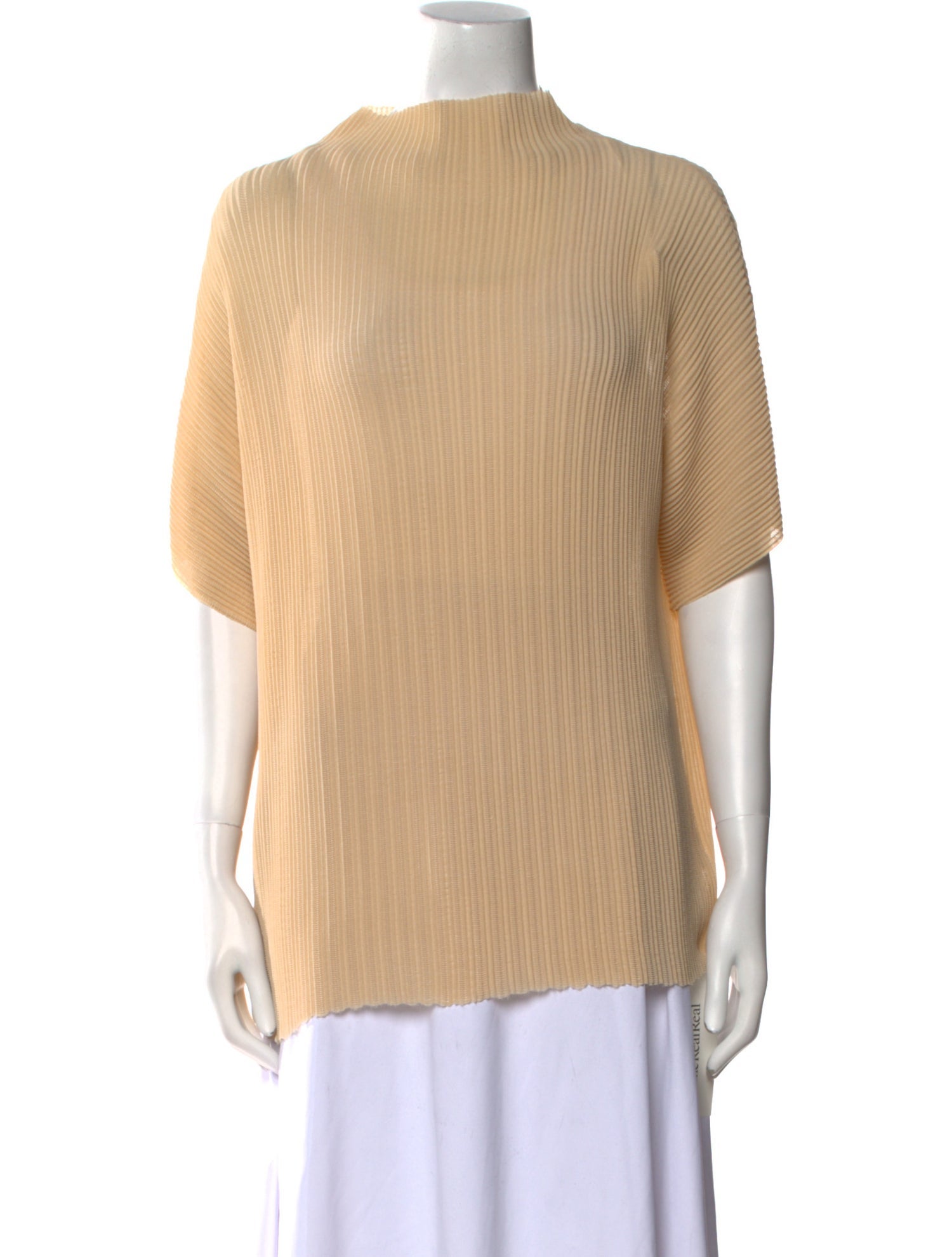 The Row Mock Neck Short Sleeve Top