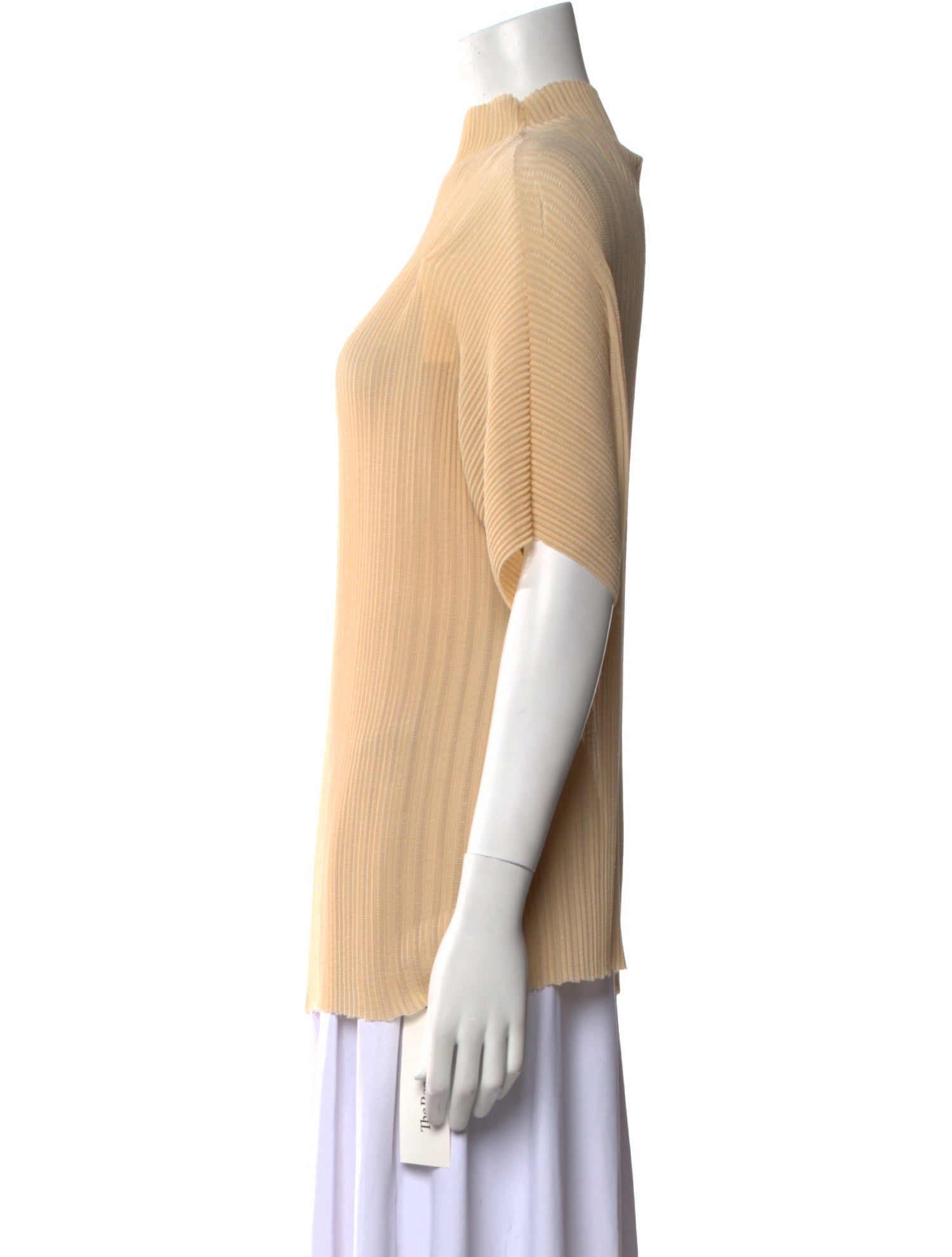 The Row Mock Neck Short Sleeve Top