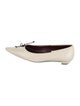 The Row Claudette Bow Leather Ballet Flats