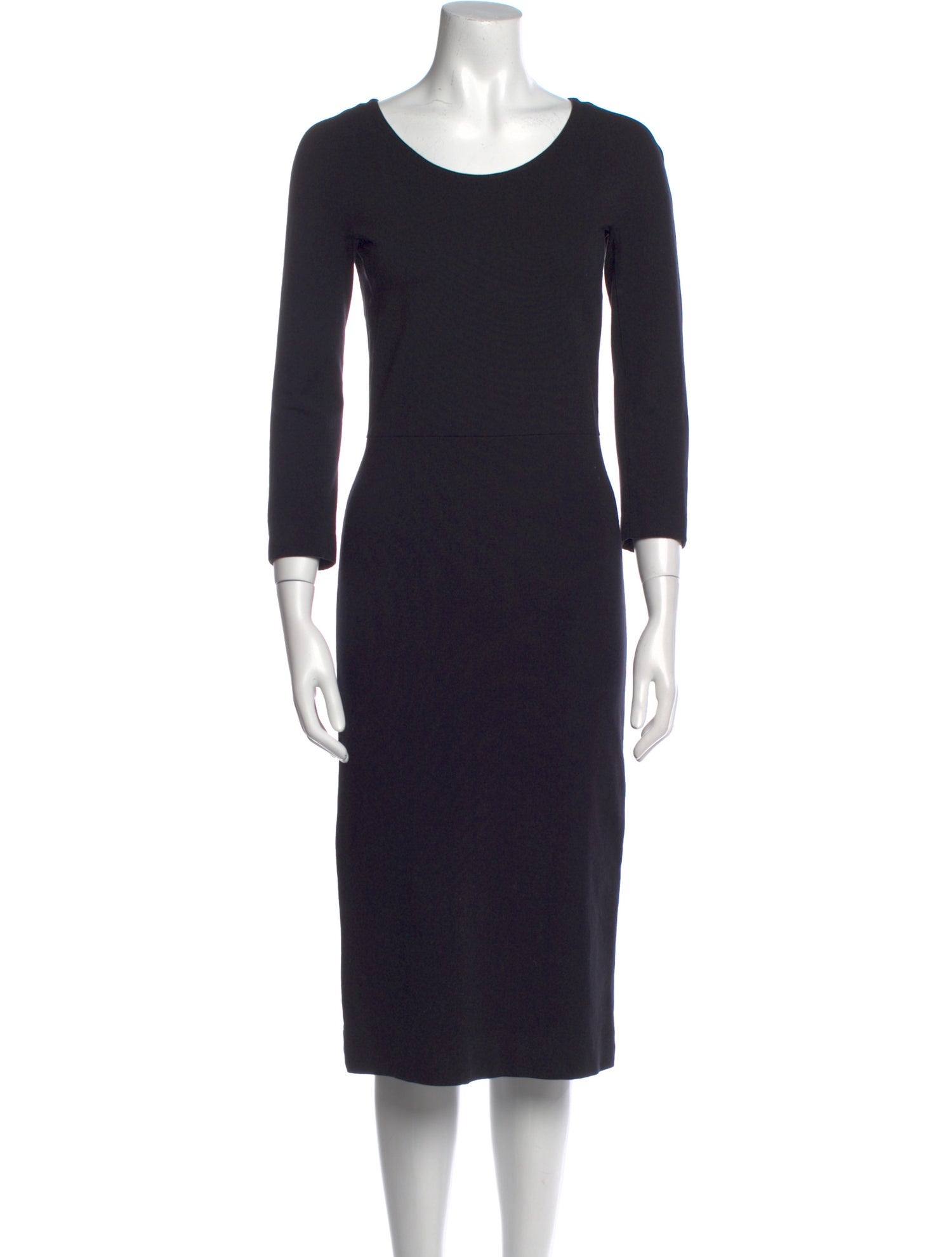 The Row Scoop Neck Midi Length Dress