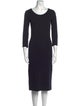 The Row Scoop Neck Midi Length Dress
