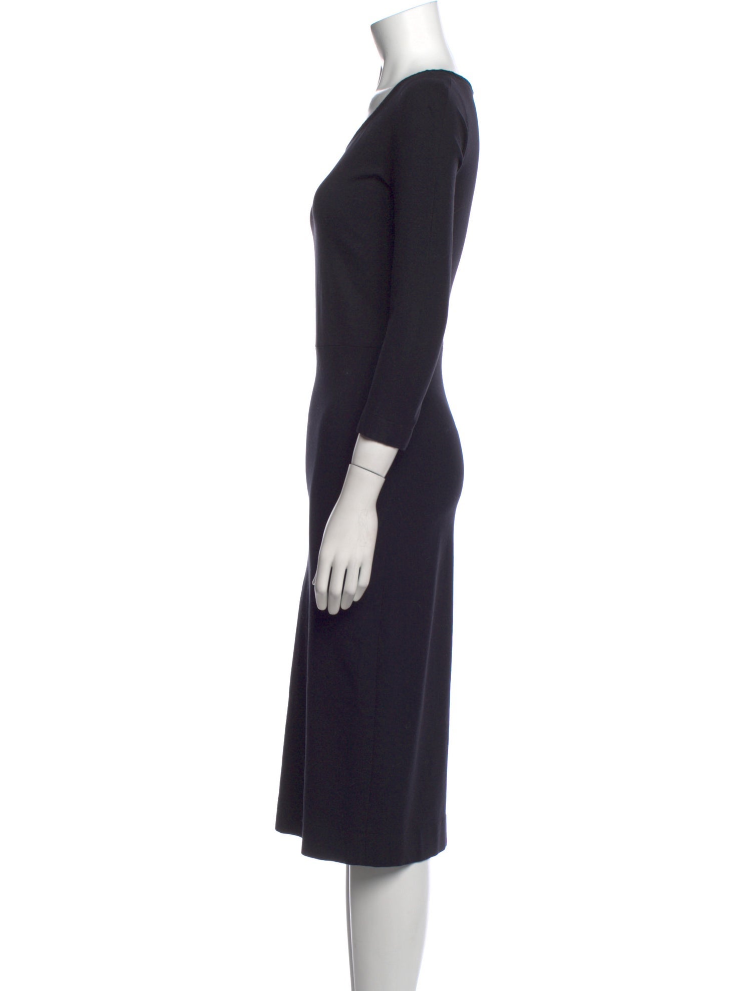 The Row Scoop Neck Midi Length Dress