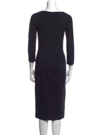 The Row Scoop Neck Midi Length Dress