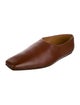 The Row Square toe pump Leather Ballet Flats