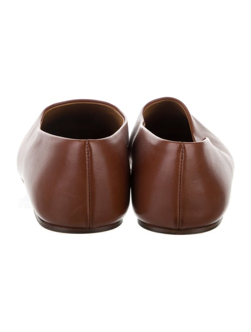 The Row Square toe pump Leather Ballet Flats